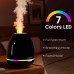 360 Scent Diffuser for Bedroom with 300 ML Wide Water Tank 7 Colors LED Light 20H Quiet Running Time Essential Oil Diffusers for Home Humidifiers for Living Room with Auto Off (Black)
