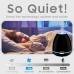 360 Scent Diffuser for Bedroom with 300 ML Wide Water Tank 7 Colors LED Light 20H Quiet Running Time Essential Oil Diffusers for Home Humidifiers for Living Room with Auto Off (Black)