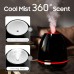 360 Scent Diffuser for Bedroom with 300 ML Wide Water Tank 7 Colors LED Light 20H Quiet Running Time Essential Oil Diffusers for Home Humidifiers for Living Room with Auto Off (Black)